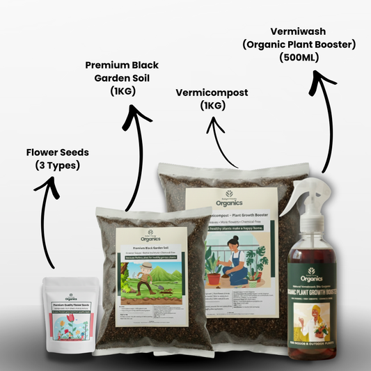 Flower Garden Combo for Home & Balcony Gardening | Budget Friendly Organics